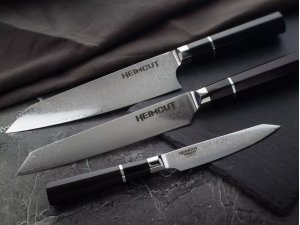 Набор кухонных ножей HEIMCUT "ПОВАРСКАЯ ТРОЙКА" Octa Damascus - изображение 7